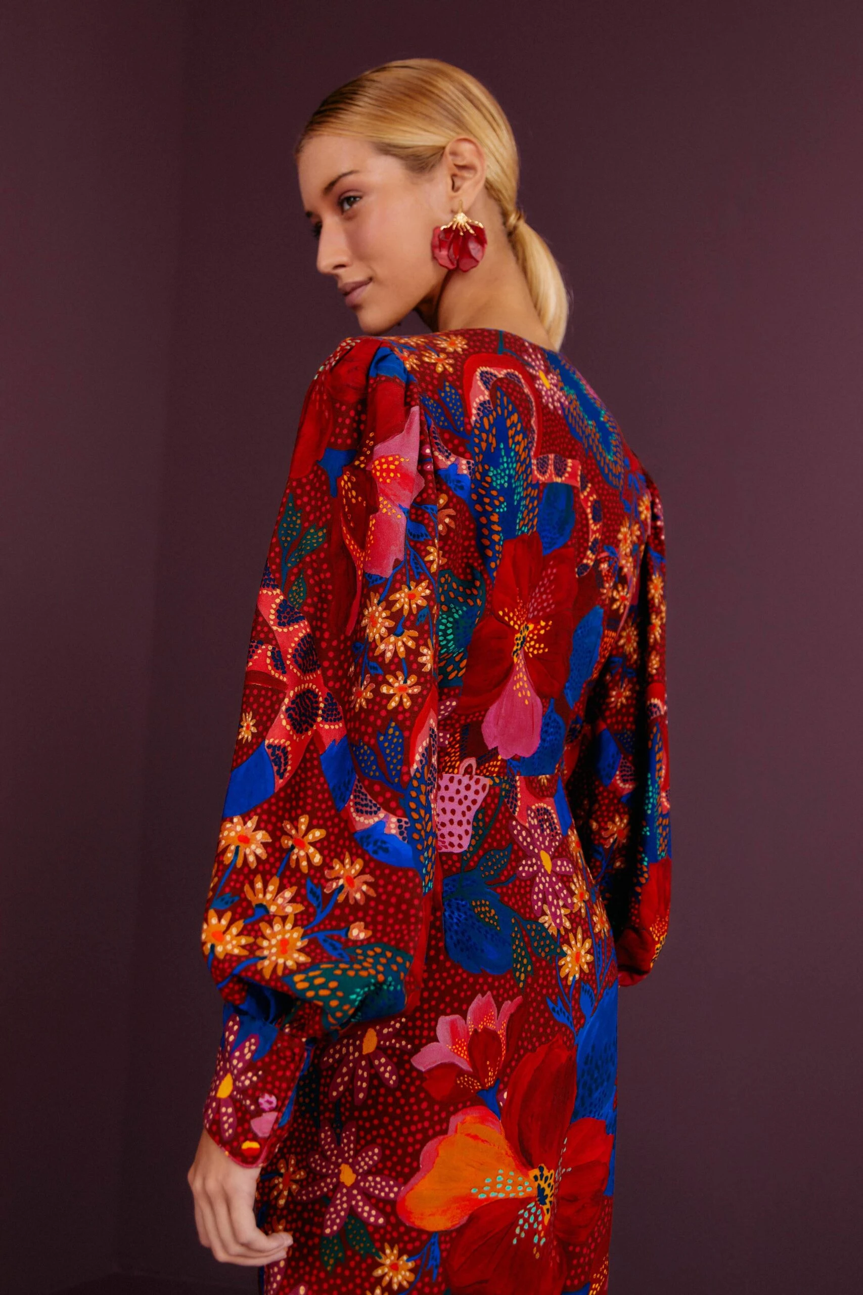 Farm Rio Red Wild Life Mini Dress 4 Farm Rio Red Wild Life Mini Dress - Image 4