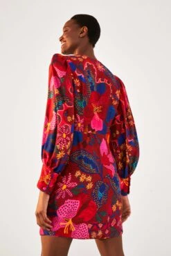 Farm Rio Red Wild Life Mini Dress 10 Farm Rio Red Wild Life Mini Dress -Modern Dress World 301790 05 1