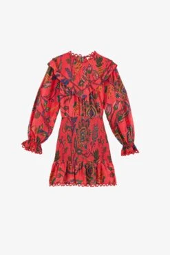 Farm Rio Red Sunset Tapestry Mini Dress -Modern Dress World 301793 06 5d70d3a7 348b 48ae a788 99ca6a882028
