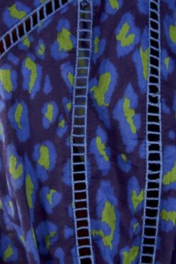 Farm Rio Blue Leopard Pop Blouse -Modern Dress World 301831 05