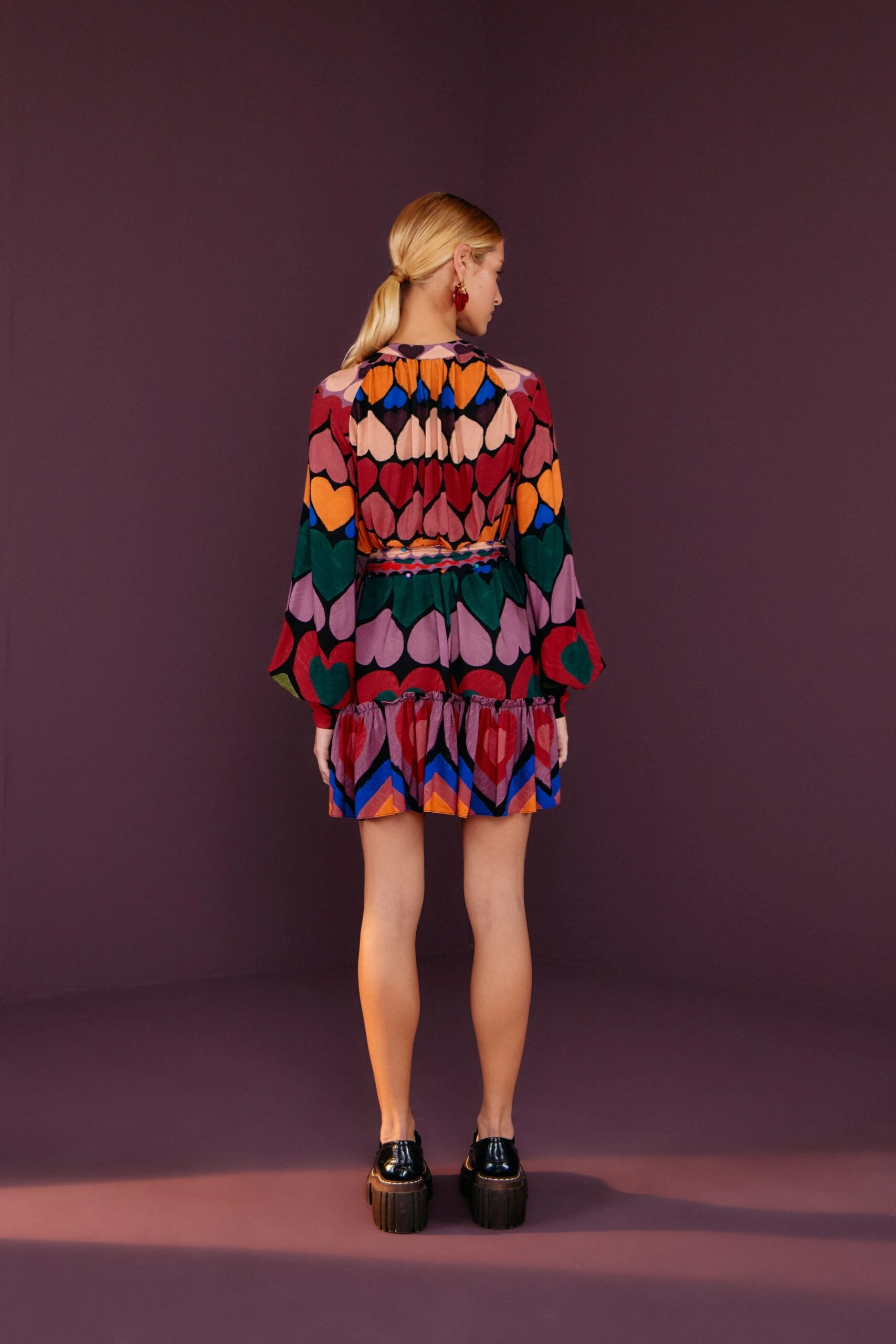 Farm Rio Full Of Hearts Mini Dress 2 Farm Rio Full Of Hearts Mini Dress - Image 2