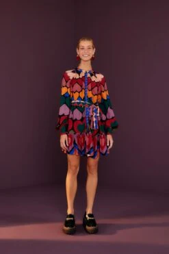 Farm Rio Full Of Hearts Mini Dress 9 Farm Rio Full Of Hearts Mini Dress -Modern Dress World 301905 04