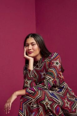 Farm Rio Mystic Trip Lenzing™ Ecovero™ Jersey Dress -Modern Dress World 301939 03