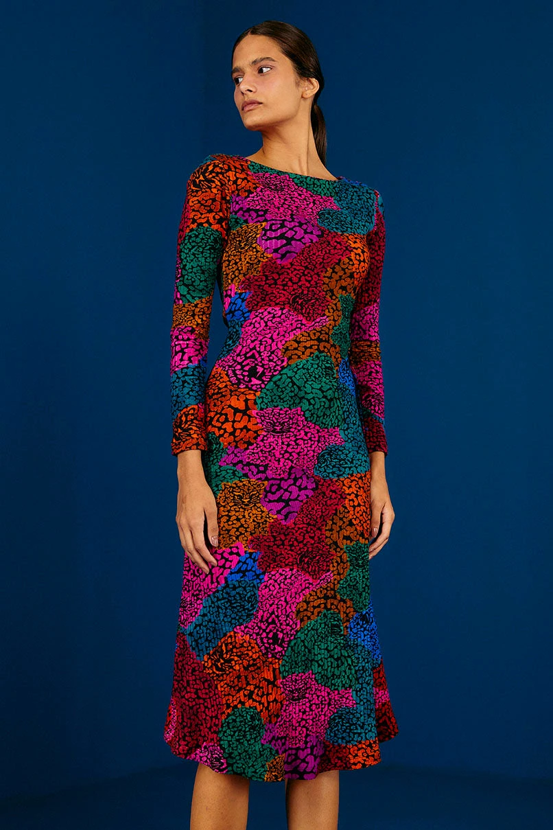 Farm Rio Rainbow Mix Jersey Dress 1 Farm Rio Rainbow Mix Jersey Dress