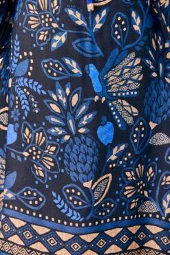 Farm Rio Black Macaw Forest Midi Dress -Modern Dress World 303774 05