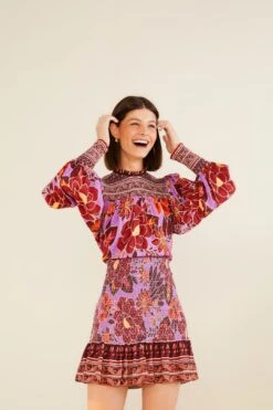 Farm Rio Sweet Floral Mini Dress -Modern Dress World 303775 03