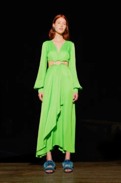 Farm Rio Lime Green Cut Out Maxi Dress 7 Farm Rio Lime Green Cut Out Maxi Dress -Modern Dress World 303794 04
