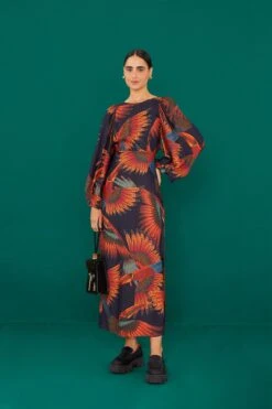 Farm Rio Arabesque Toucans Midi Dress