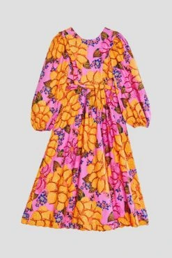 Farm Rio Flowers Garden Organic Cotton Midi Dress -Modern Dress World 303806 06