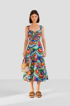 Farm Rio Chevron Toucans Midi Dress 8 Farm Rio Chevron Toucans Midi Dress -Modern Dress World 303814 02