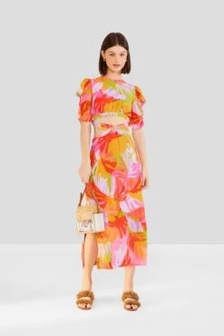Farm Rio Colorful Leaves Midi Dress 9 Farm Rio Colorful Leaves Midi Dress -Modern Dress World 303823 02
