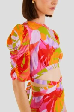 Farm Rio Colorful Leaves Midi Dress 8 Farm Rio Colorful Leaves Midi Dress -Modern Dress World 303823 03