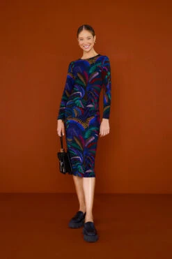 Farm Rio Amazonia Night Lenzingâ„¢ Ecoveroâ„¢ Viscose Midi Dress