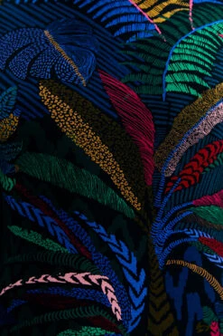 Farm Rio Amazonia Night Lenzing™ Ecovero™ Viscose Midi Dress 9 Farm Rio Amazonia Night Lenzing™ Ecovero™ Viscose Midi Dress -Modern Dress World 303850 04