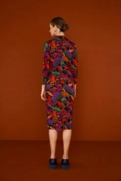 Farm Rio Leopard MushroomLenzing™ Ecovero™ Viscose Dress -Modern Dress World 303853 03