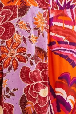 Farm Rio Lilac Mixed Prints Shirt -Modern Dress World 303859 04