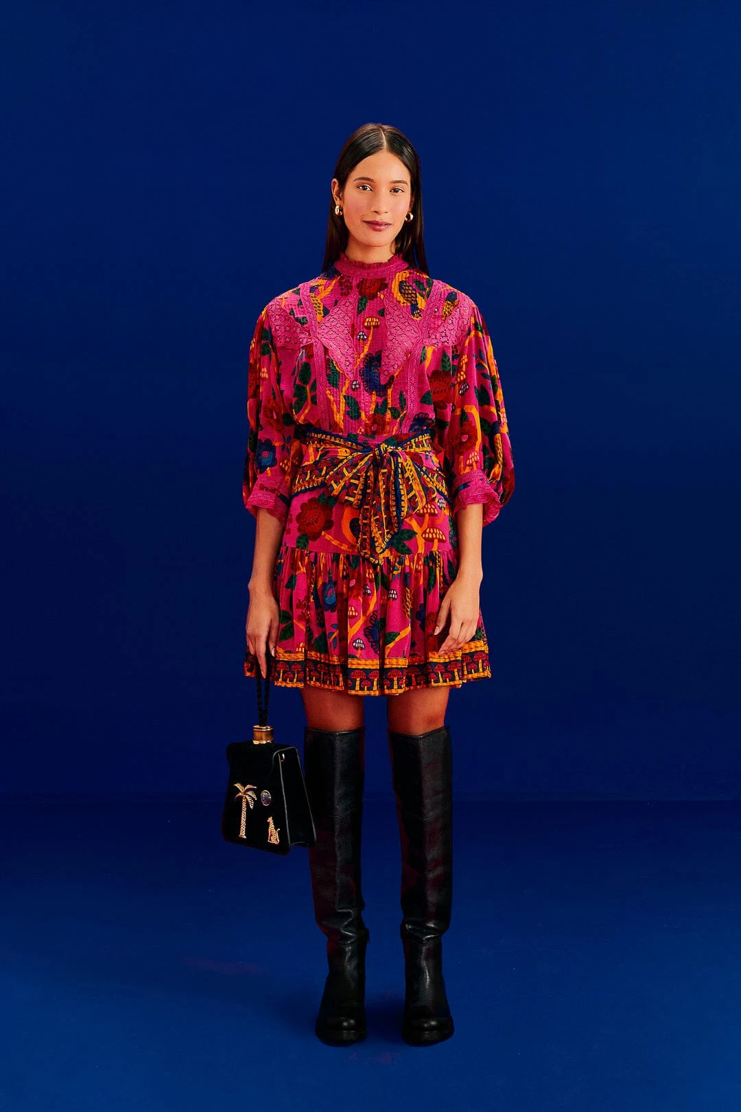 Farm Rio Pink Sweet Forest Blouse 2 Farm Rio Pink Sweet Forest Blouse - Image 2