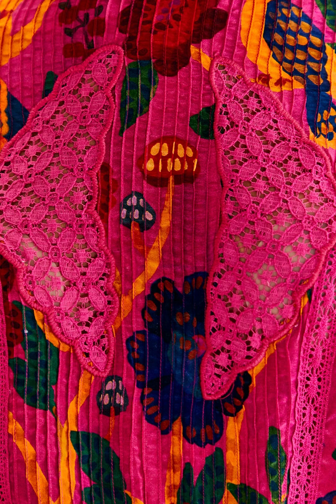 Farm Rio Pink Sweet Forest Blouse 4 Farm Rio Pink Sweet Forest Blouse - Image 4