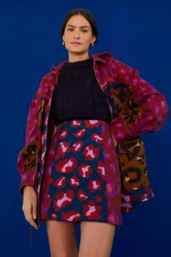 Farm Rio Mixed Leopards Mini Skirt -Modern Dress World 303888 03