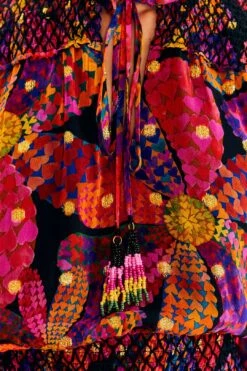 Farm Rio Black Heart Daisy Mini Dress -Modern Dress World 303895 06