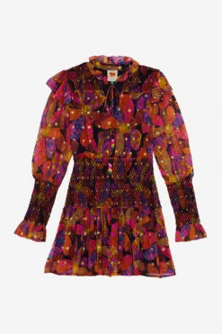 Farm Rio Black Heart Daisy Mini Dress -Modern Dress World 303895 07