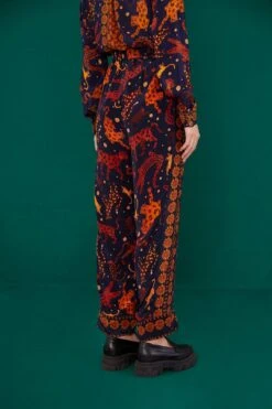 Farm Rio Navy Animal Sky Pants -Modern Dress World 303899 04