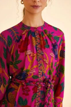 Farm Rio Pink Sweet Forest Mini Dress 6 Farm Rio Pink Sweet Forest Mini Dress -Modern Dress World 303913 03