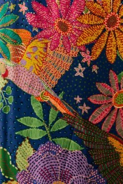 Farm Rio Navy Cool Macaw Maxi Dress 10 Farm Rio Navy Cool Macaw Maxi Dress -Modern Dress World 303923 05