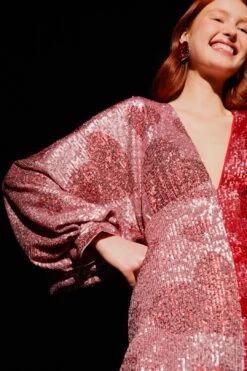 Farm Rio Hearts Sequin Midi Dress 9 Farm Rio Hearts Sequin Midi Dress -Modern Dress World 303943 03