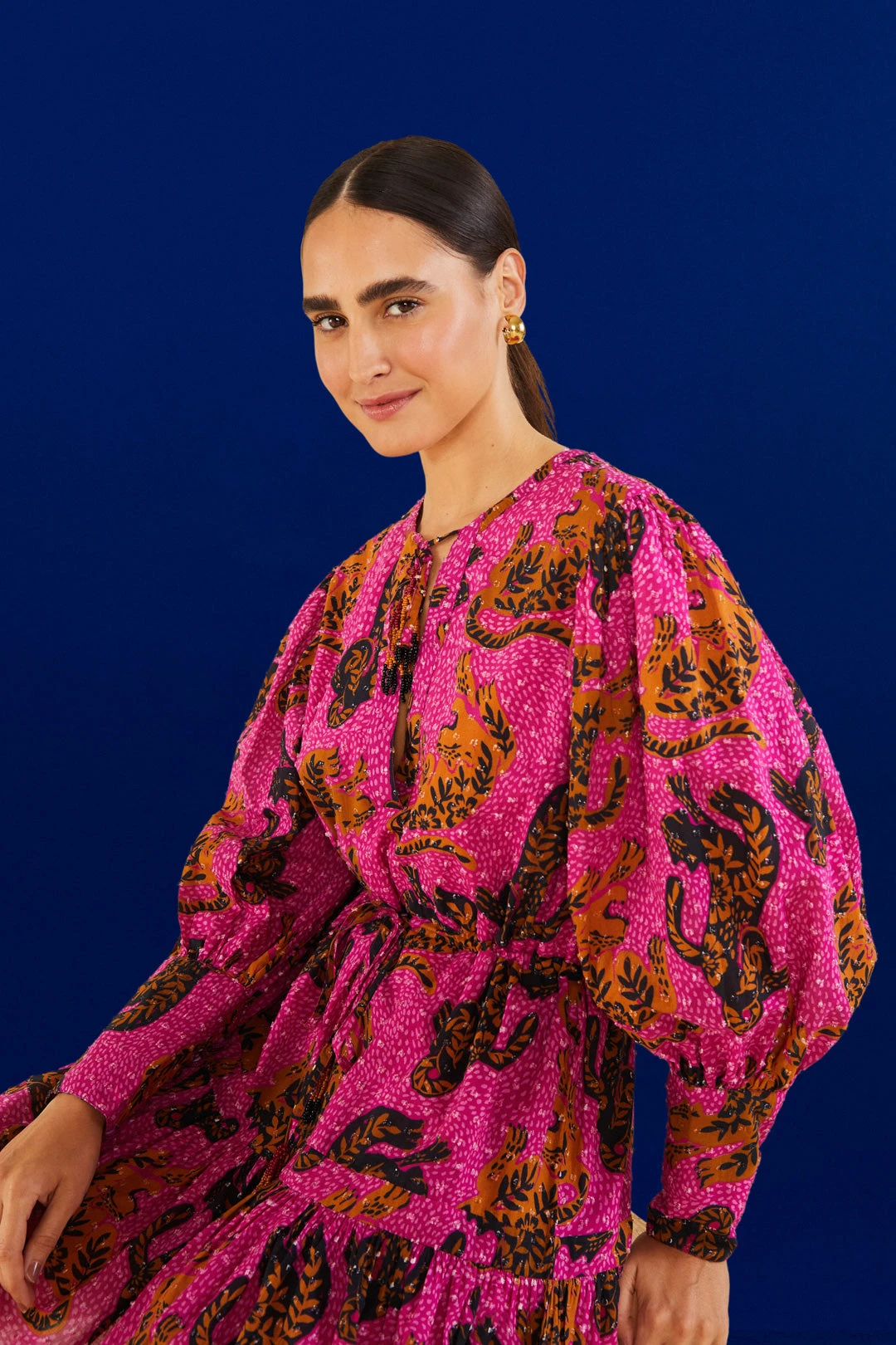 Farm Rio Pink Wild Leopards Mini Dress 3 Farm Rio Pink Wild Leopards Mini Dress - Image 3