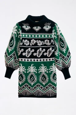 Farm Rio Mystic Scarf Sweater Dress -Modern Dress World 304107 06