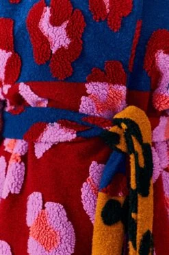 Farm Rio Mixed Leopards Fleece Coat -Modern Dress World 304114 05