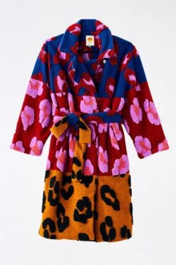 Farm Rio Mixed Leopards Fleece Coat -Modern Dress World 304114 06