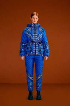 Farm Rio BlackMacaw Forest Reversible Puffer Jacket -Modern Dress World 304123 03