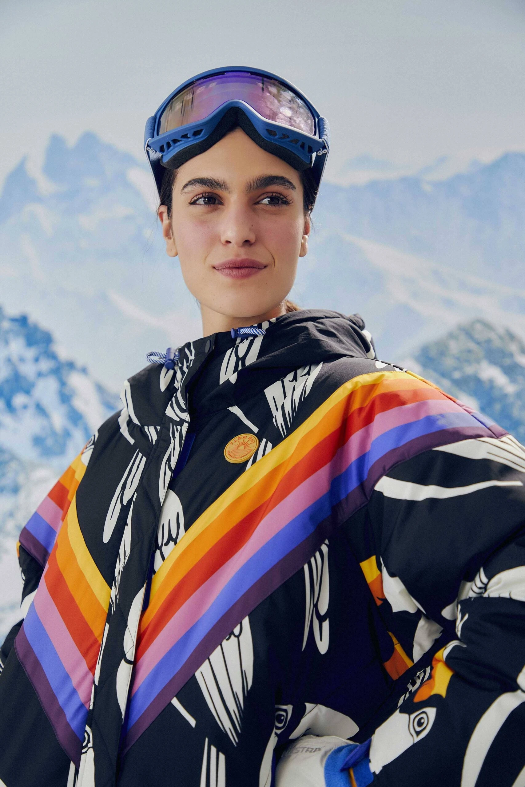 Farm Rio Black Graphic Toucans Ski Puffer Jacket 3 Farm Rio Black Graphic Toucans Ski Puffer Jacket - Image 3