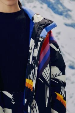 Farm Rio Black Graphic Toucans Ski Puffer Jacket 12 Farm Rio Black Graphic Toucans Ski Puffer Jacket -Modern Dress World 304125 05