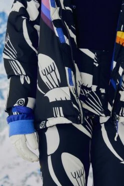 Farm Rio Black Graphic Toucans Ski Puffer Jacket 13 Farm Rio Black Graphic Toucans Ski Puffer Jacket -Modern Dress World 304125 06