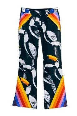 Farm Rio Black Graphic Toucans Ski Pants -Modern Dress World 304126 06