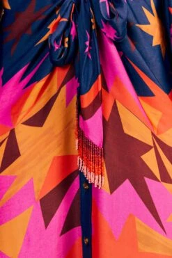 Farm Rio Graphic Scarves Lenzing™ Ecovero™ Viscose Midi Dress 10 Farm Rio Graphic Scarves Lenzing™ Ecovero™ Viscose Midi Dress -Modern Dress World 304157 05