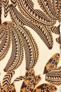 Farm Rio Sand Yawanawa Vanahu Lenzing™ Ecovero™ Viscose Midi Dress -Modern Dress World 304582 04