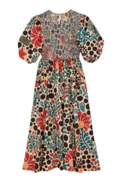 Farm Rio Mushroom Forest Organic Cotton Midi Dress -Modern Dress World 304592 06