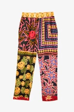 Farm Rio Patchwork Tapestry Smiley® Pants -Modern Dress World 305163 06