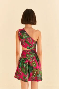 Farm Rio Pink Leaves Mini Dress -Modern Dress World 305273 04 38aa55ae 0b3d 46d2 b924 dbcdb040a5ec