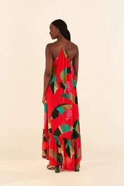 Farm Rio Red Heliconia Maxi Dress 9 Farm Rio Red Heliconia Maxi Dress -Modern Dress World 305296 04