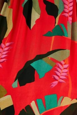 Farm Rio Red Heliconia Maxi Dress 10 Farm Rio Red Heliconia Maxi Dress -Modern Dress World 305296 05