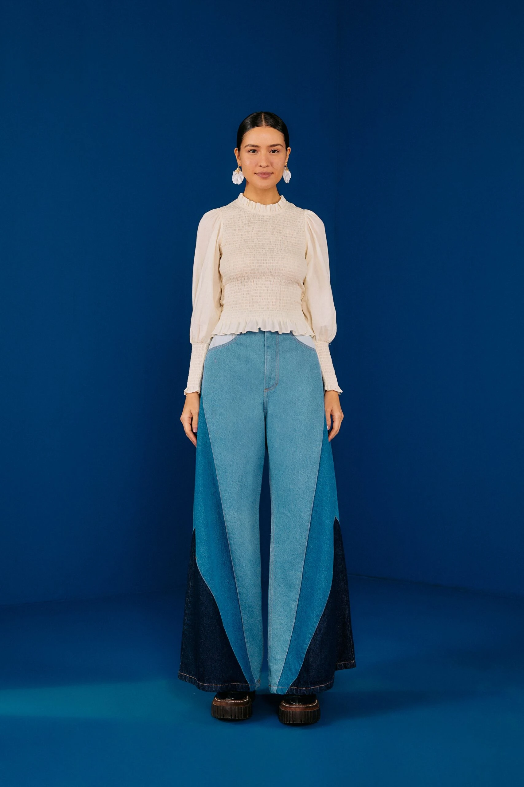 Farm Rio White Smocked Blouse 2 Farm Rio White Smocked Blouse - Image 2