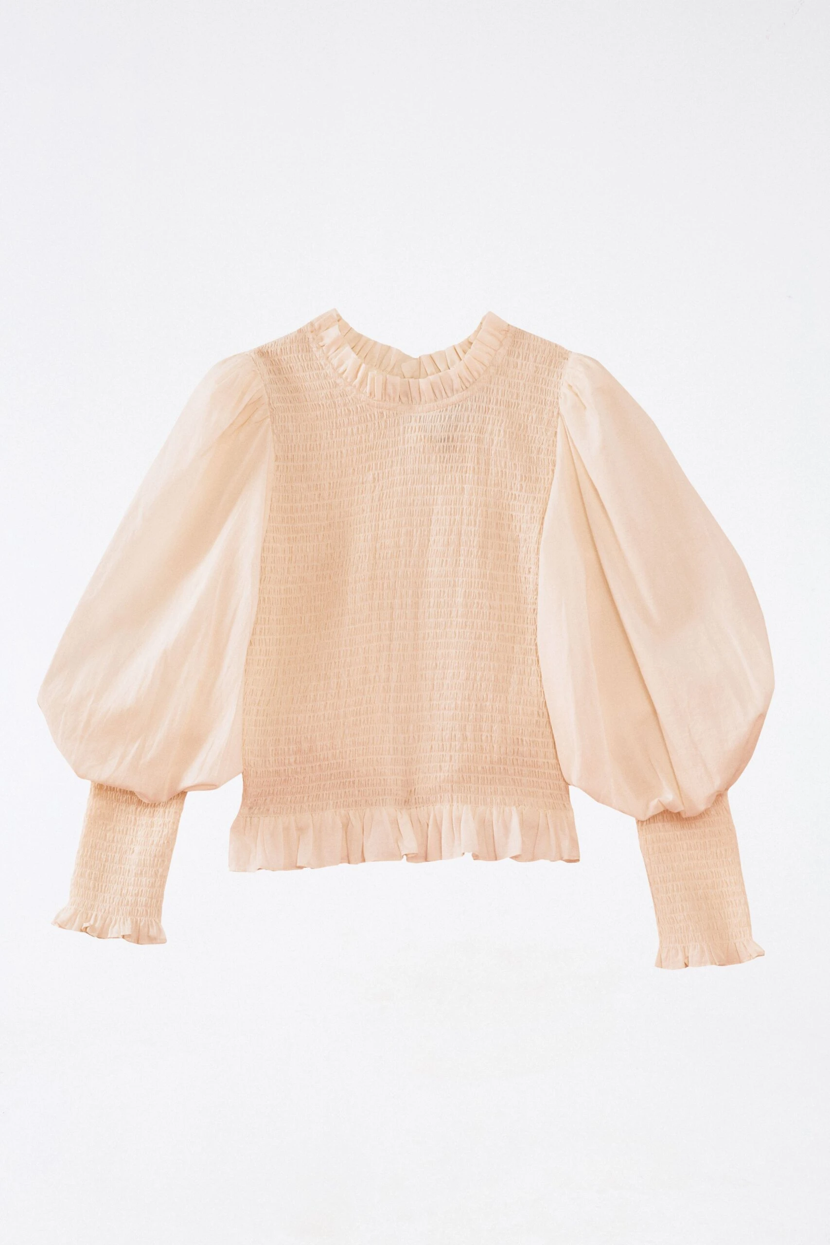 Farm Rio White Smocked Blouse 4 Farm Rio White Smocked Blouse - Image 4