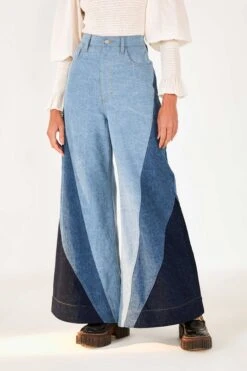 Farm Rio Patched Denim Pants -Modern Dress World 305380 03 4405767e 387f 4bda 8656 0c47fcfe0a92