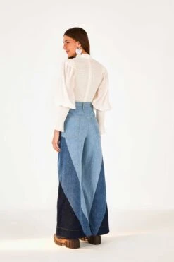Farm Rio Patched Denim Pants -Modern Dress World 305380 04