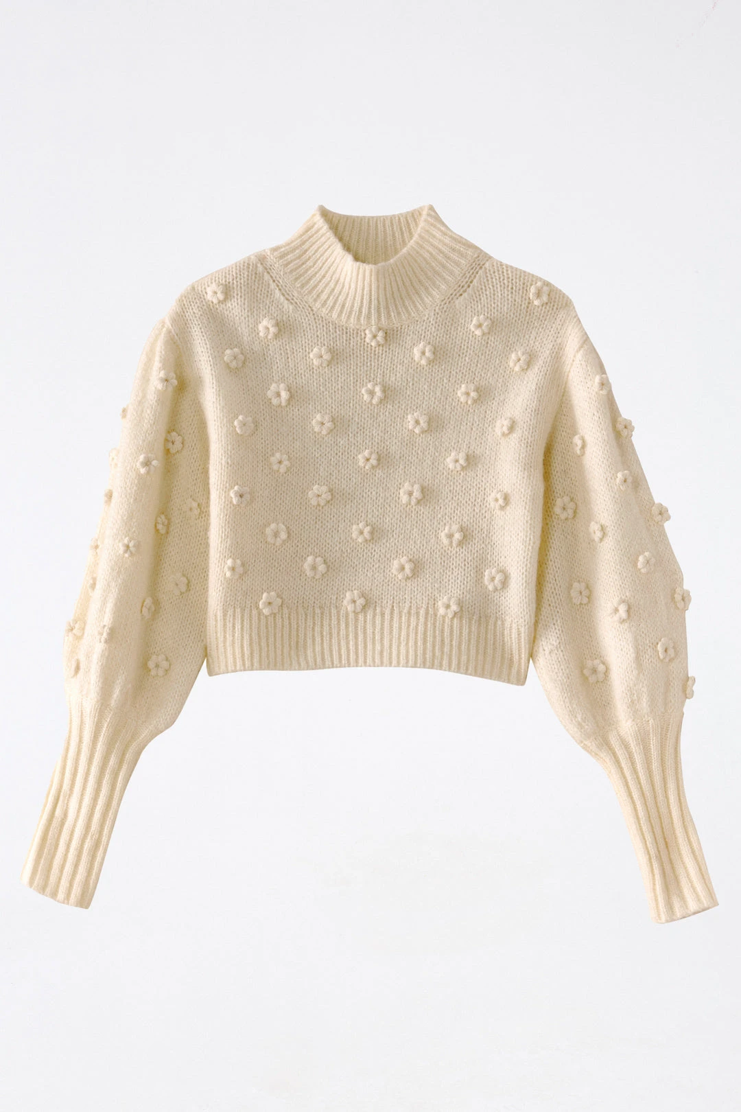 Farm Rio White Handmade Flowers Sweater 6 Farm Rio White Handmade Flowers Sweater - Image 6